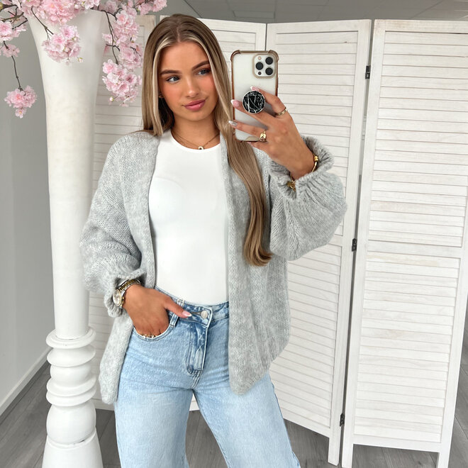 Zoe Ruffle Vestje Grijs