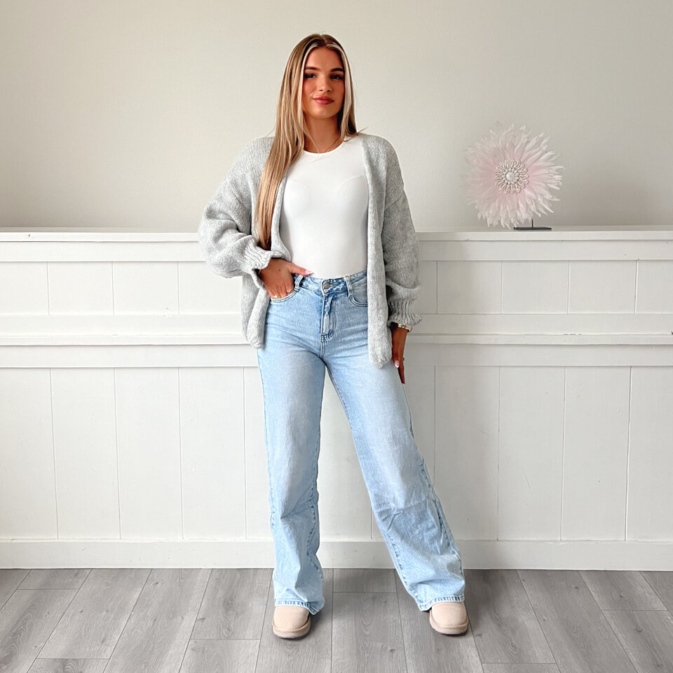 Zoe Ruffle Vestje Grijs