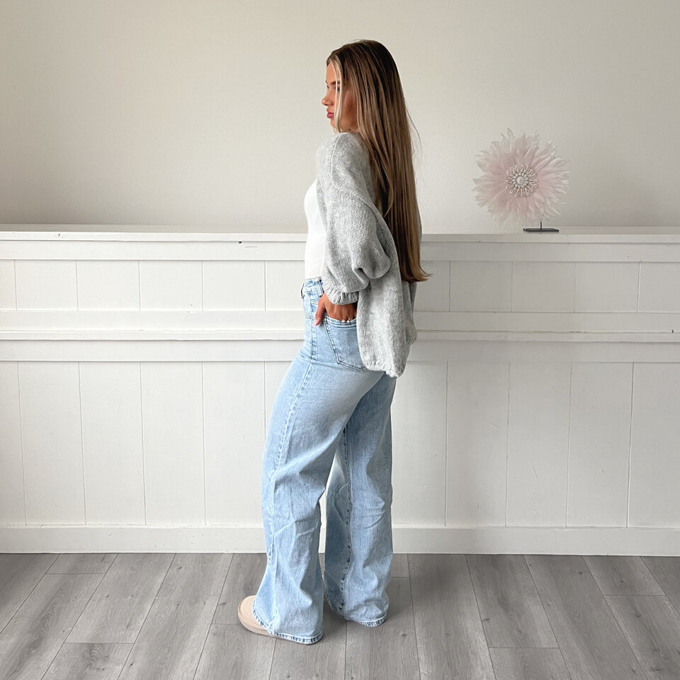 Zoe Ruffle Vestje Grijs