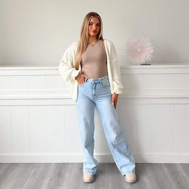 Zoe Ruffle Vestje Off White