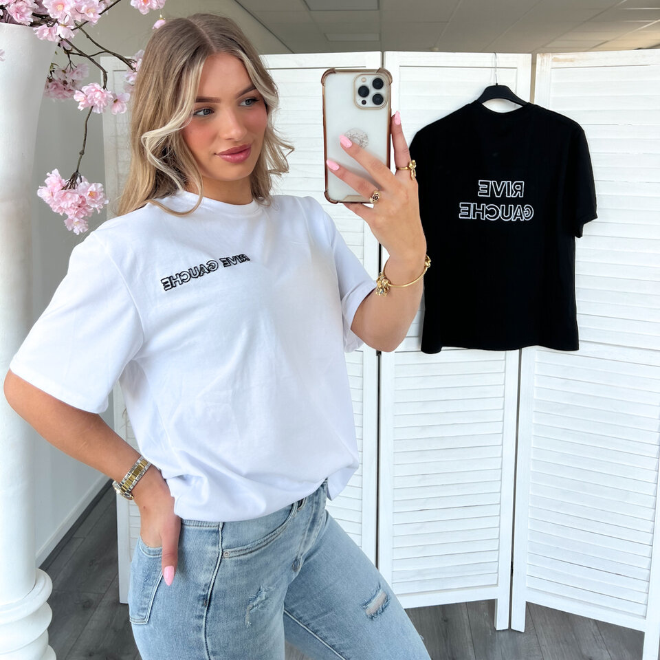 RIVE GAUCHE T-Shirt Wit
