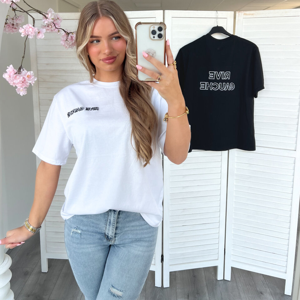 RIVE GAUCHE T-Shirt Wit