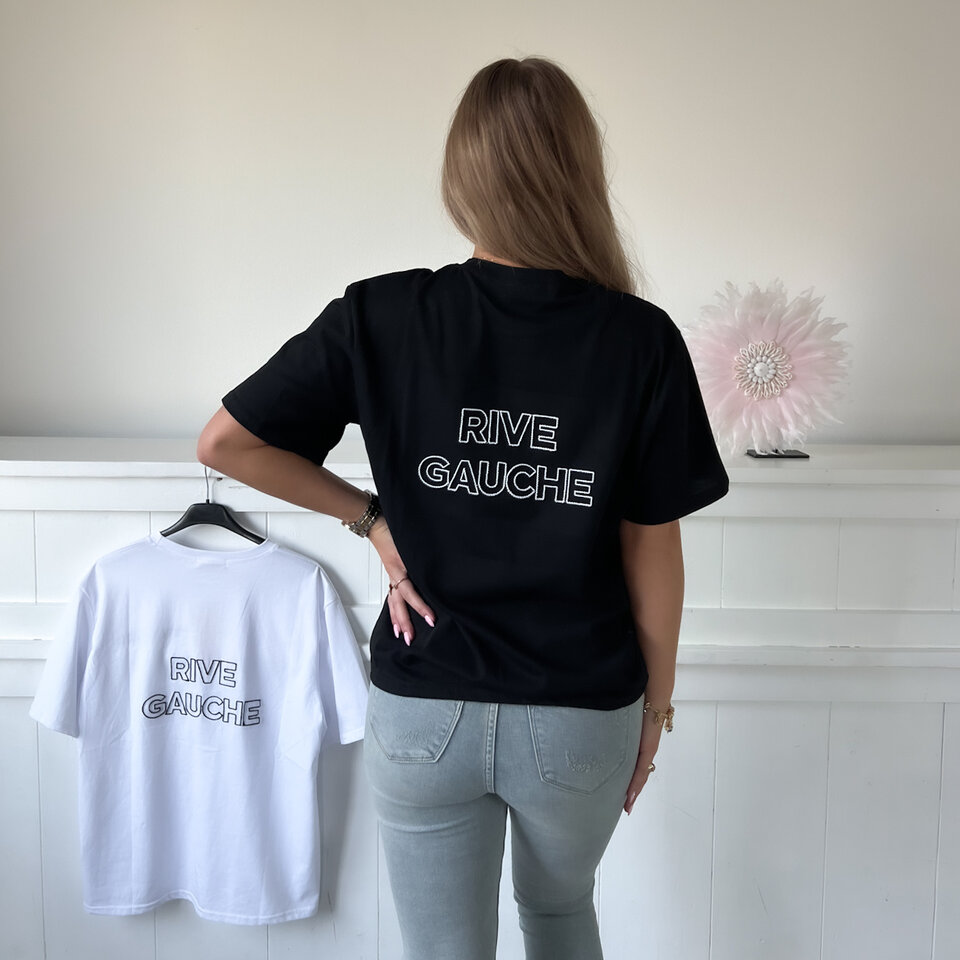 RIVE GAUCHE T-Shirt Zwart