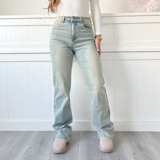Ivana Wide Leg Jeans Blauw TALL