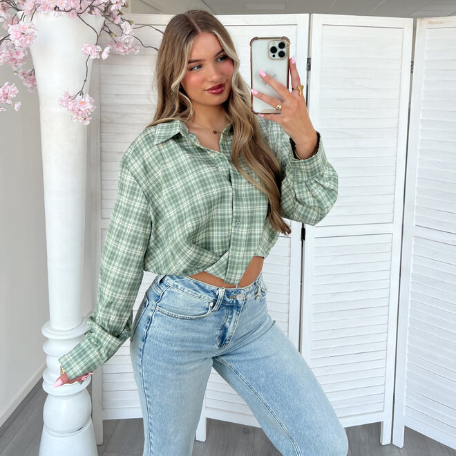 Jace Ruiten Blouse Groen