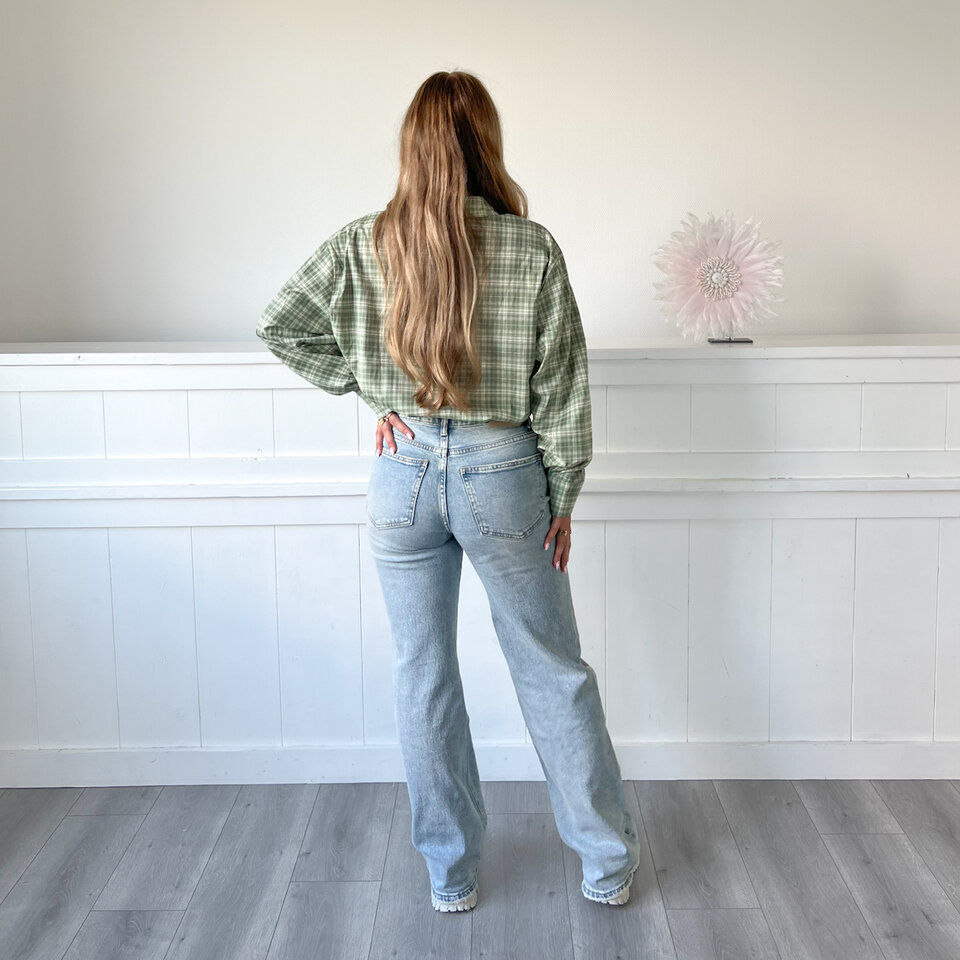 Jace Ruiten Blouse Groen