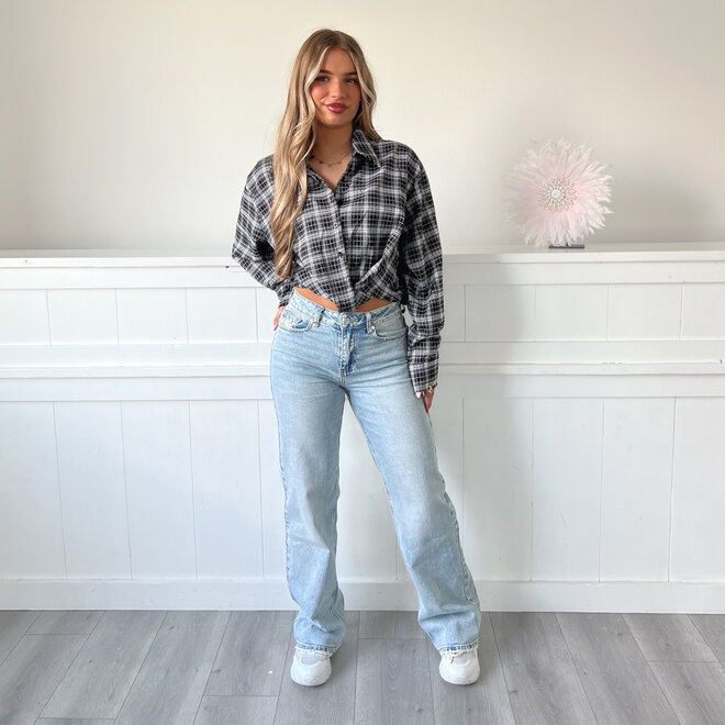 Jace Ruiten Blouse Zwart