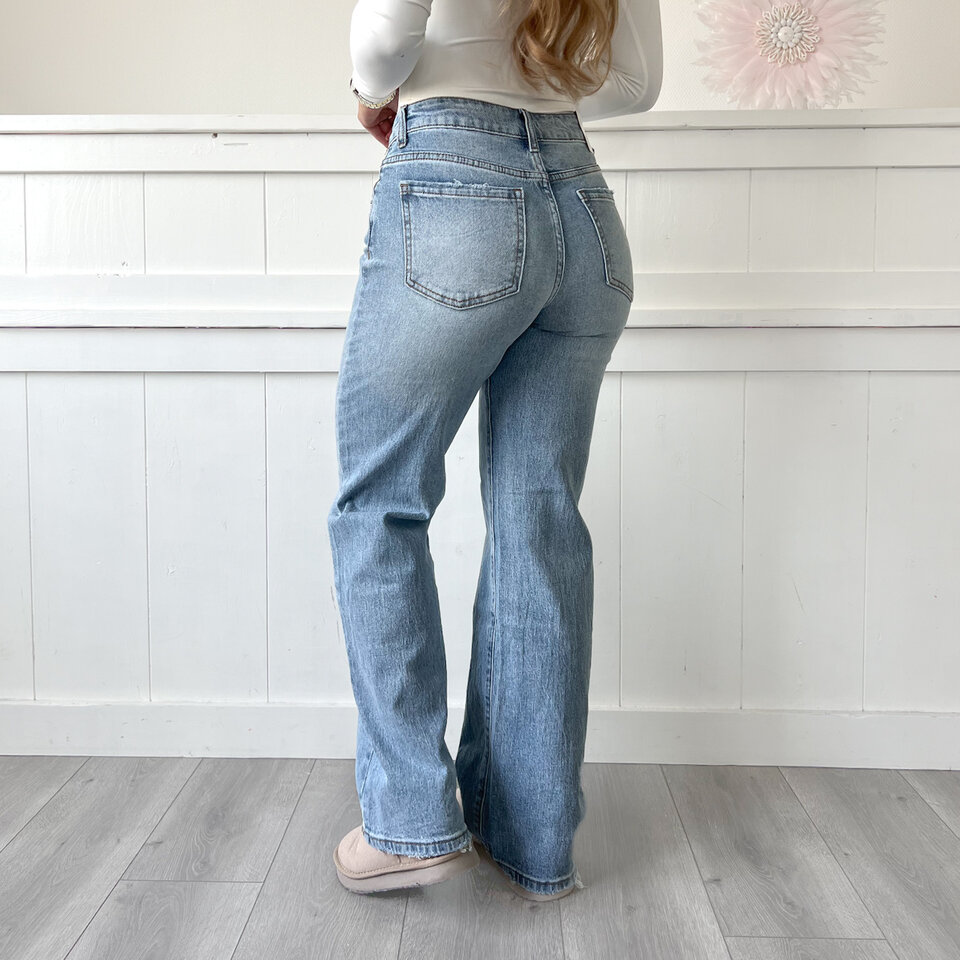 Floor Straight Jeans Blauw