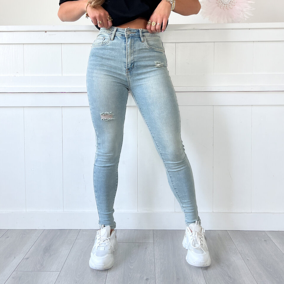 Megan Skinny Jeans Blauw