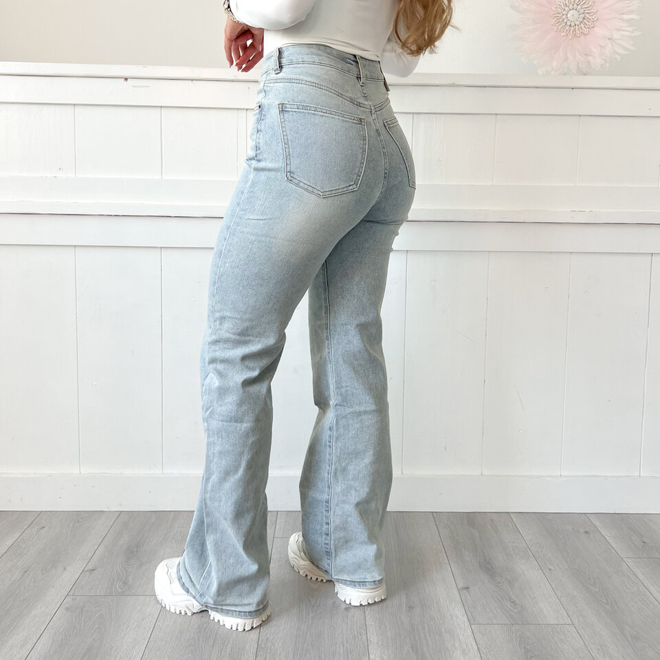 Molly VS Wide Leg Jeans Blauw
