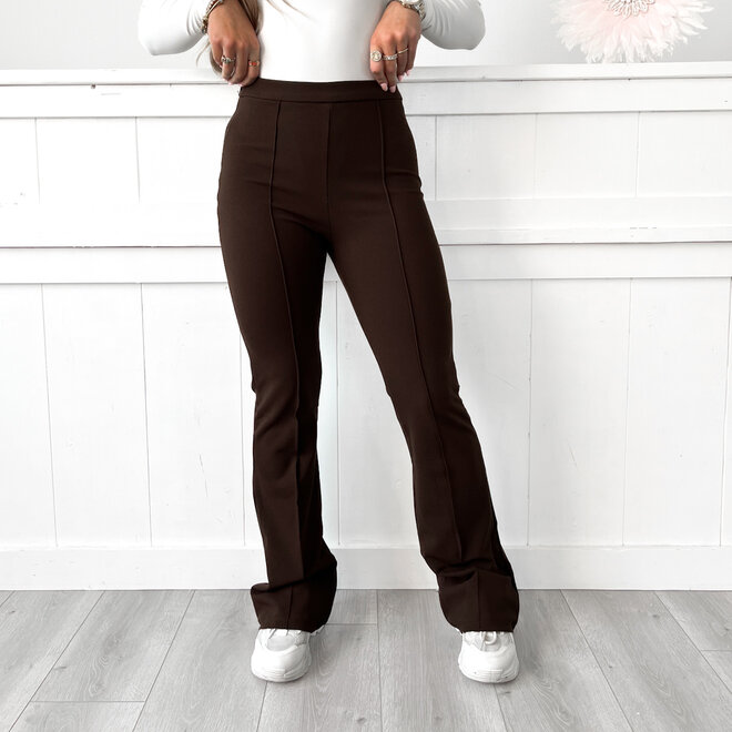 Flared Pantalon Choco (donker)