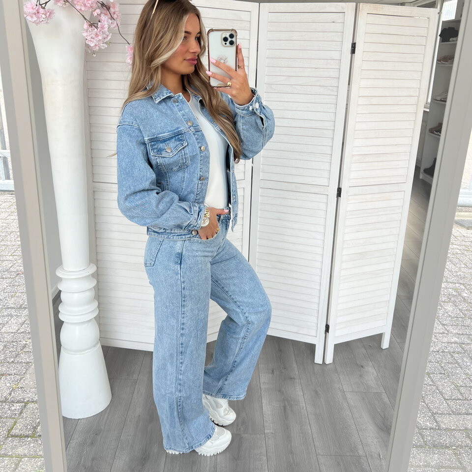 Shauni Spijkerjasje Blauw