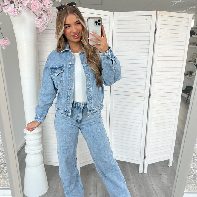 Shauni Spijkerjasje Blauw