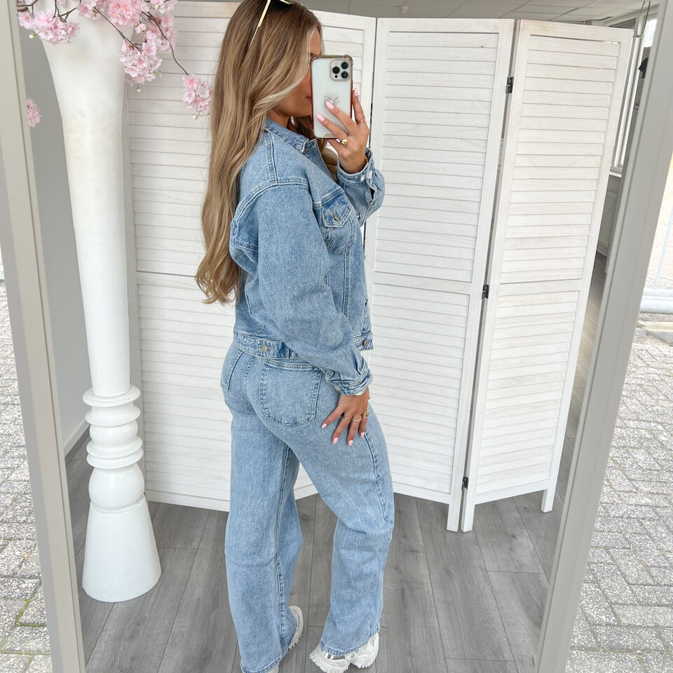 Shauni Spijkerjasje Blauw