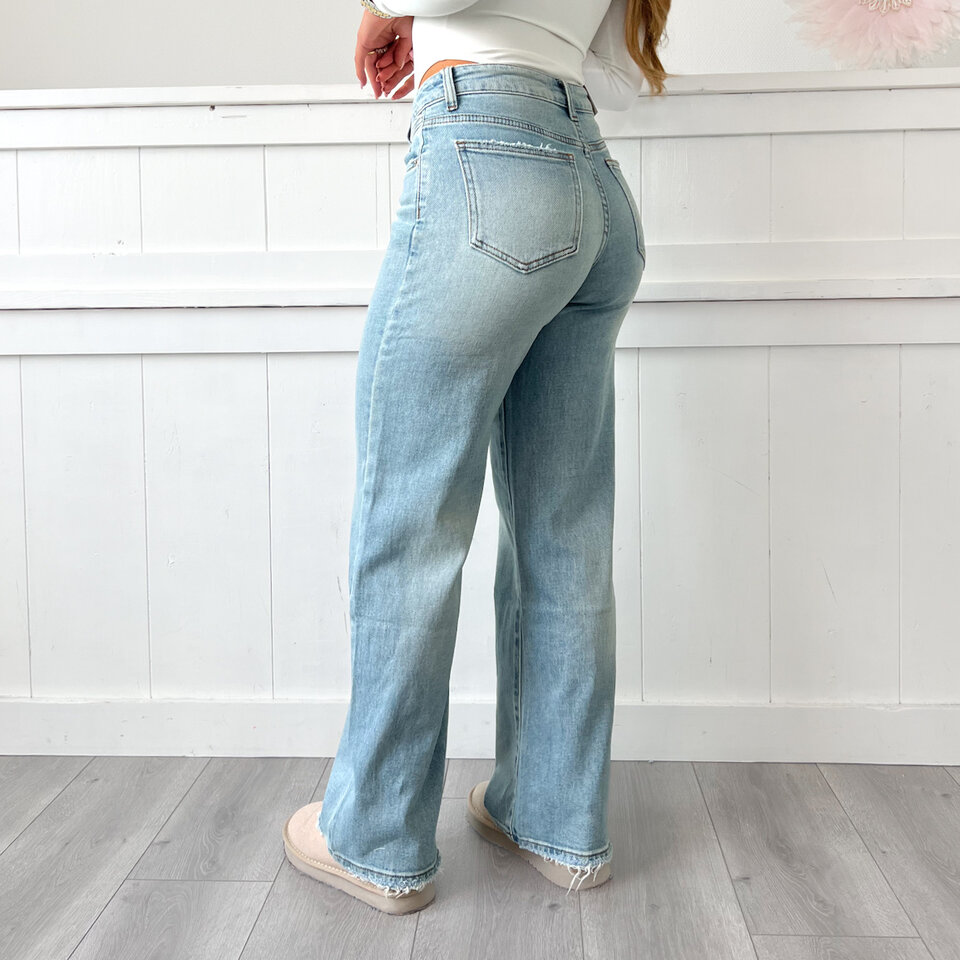 Valerie Straight Jeans Blauw