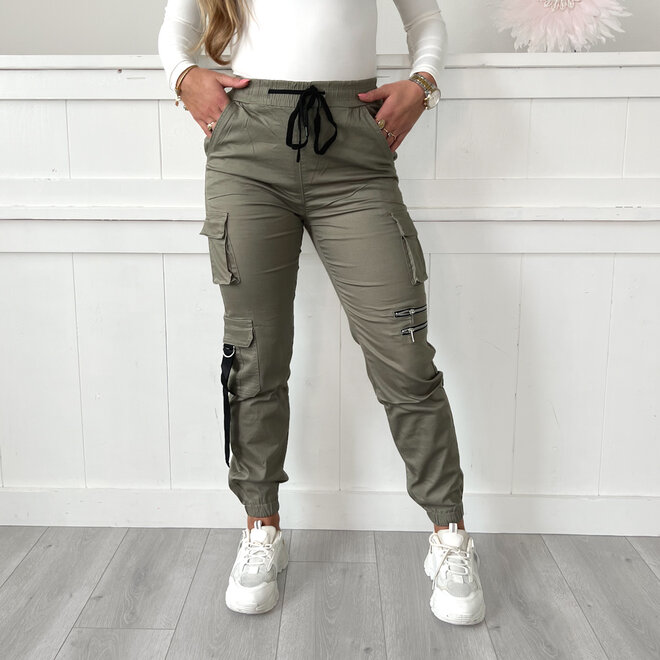 Lizz Cargo Broek Khaki