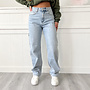 Kim Balloon Wide Jeans Blauw
