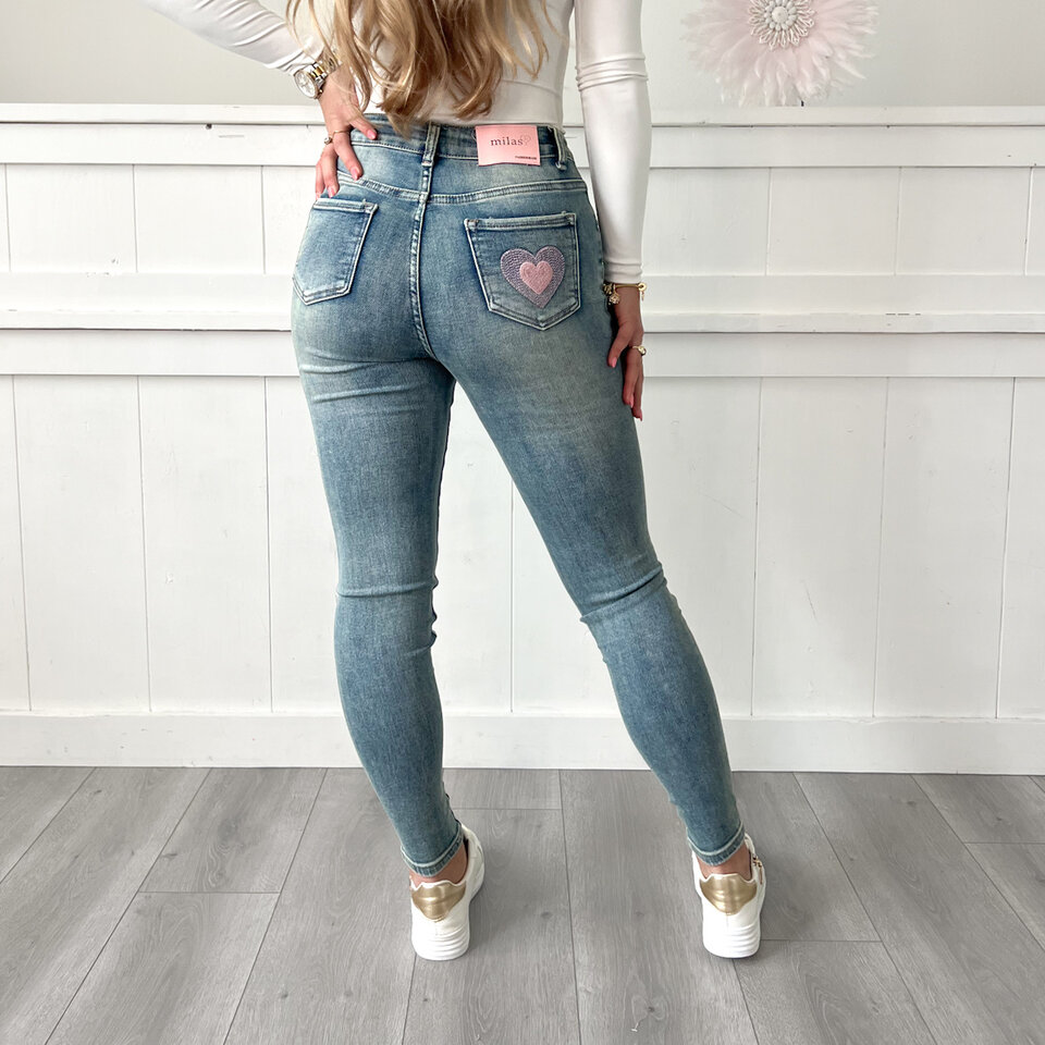 Miriam Skinny Jeans Blauw