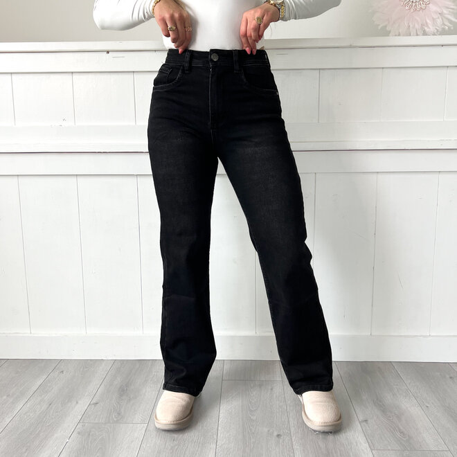 Sharina Loose Jeans Zwart