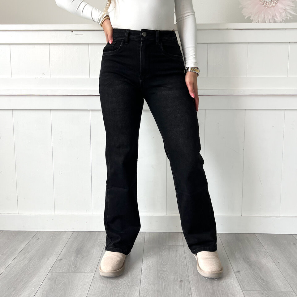 Sharina Loose Jeans Zwart