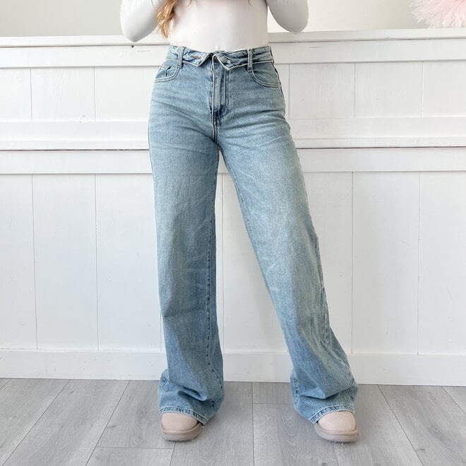 Holly Wide Leg Jeans Blauw TALL