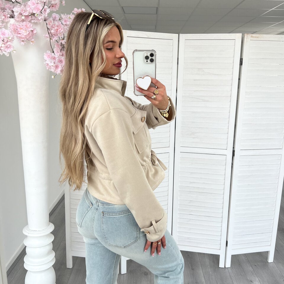 Marnie Suede Jasje Beige