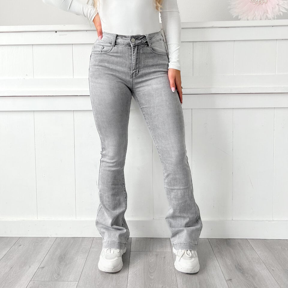 Marscha Flared Jeans Grijs