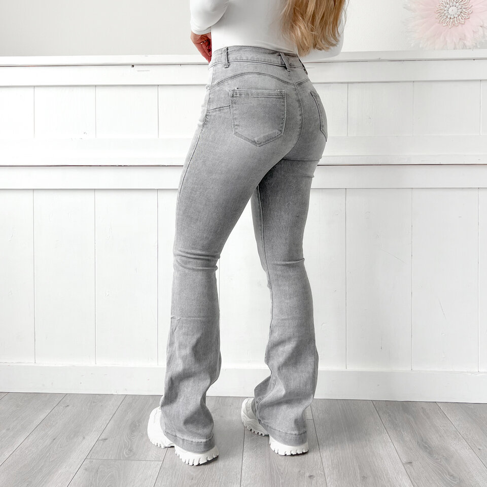 Marscha Flared Jeans Grijs
