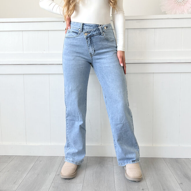 Roxy Wide Leg Jeans Blauw