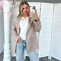 Strepen Blazer Taupe