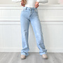Fara Wide Leg Jeans Blauw Tall