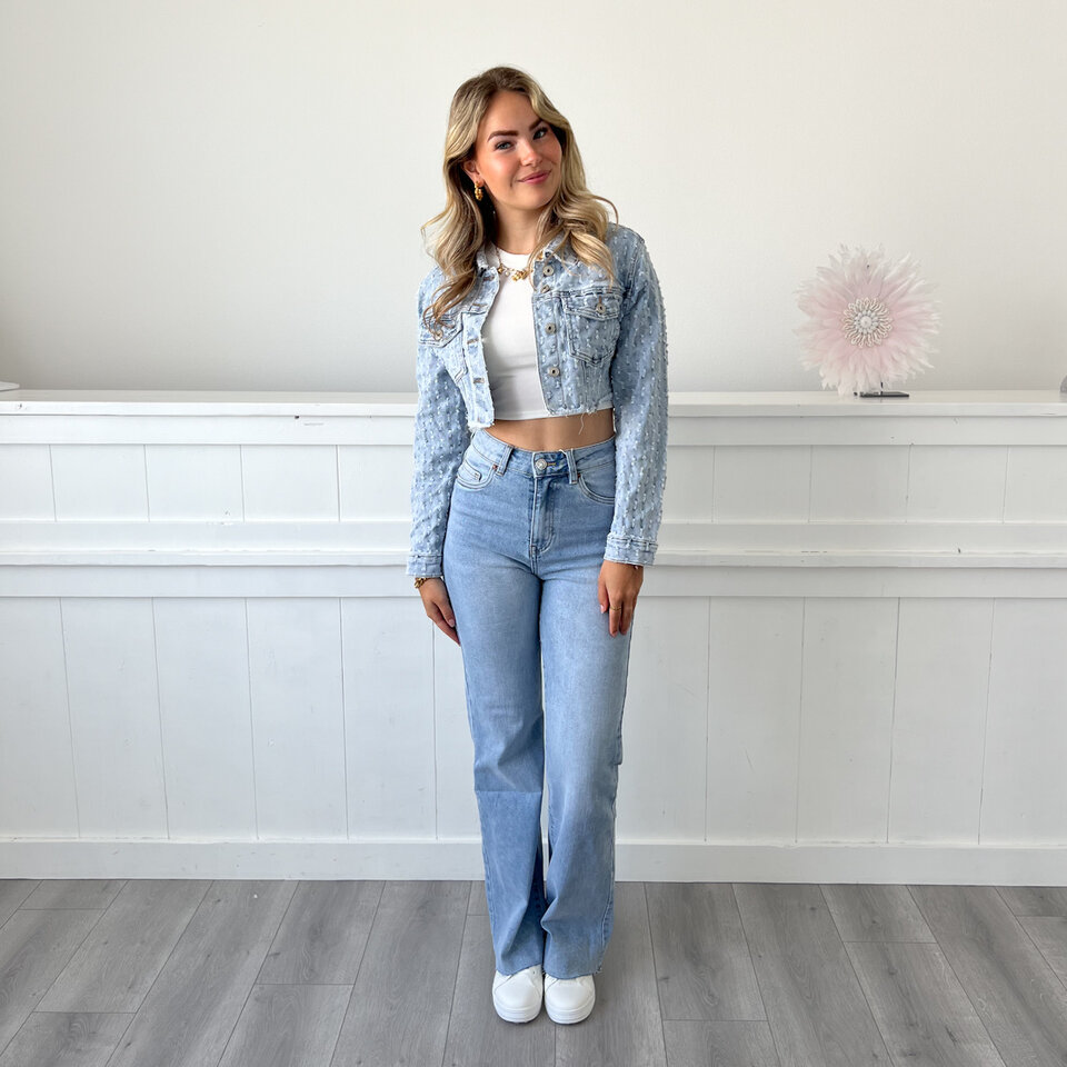 Yasmin Spijkerjasje Blauw
