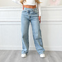Tirza Wide Leg Jeans Blauw