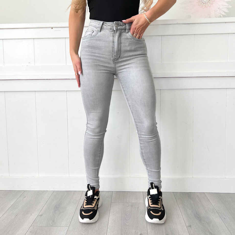 Minte Skinny Jeans Grijs