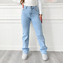 Yasmin Wide Leg Jeans Blauw