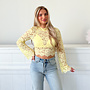 Kirsten Lace Top Geel