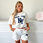 NEW YORK Set Wit Blauw