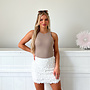 Monica Pailletten Rok Wit