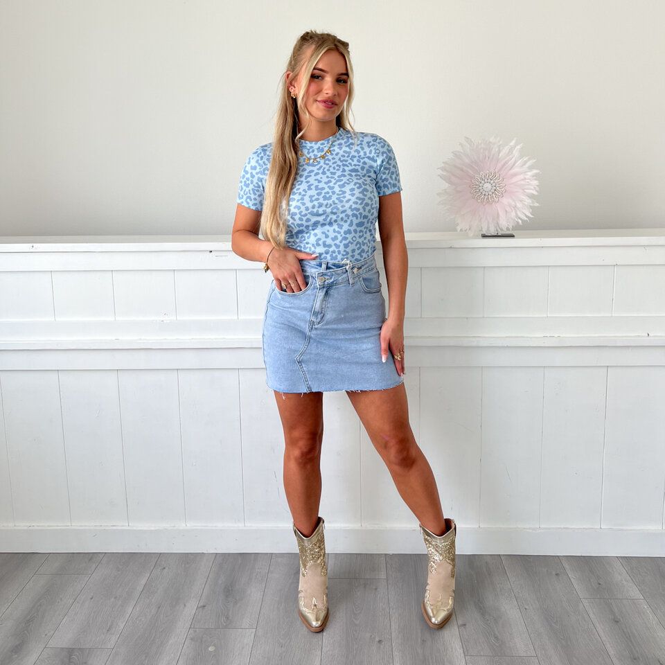 Daniella Spijkerrok Blauw