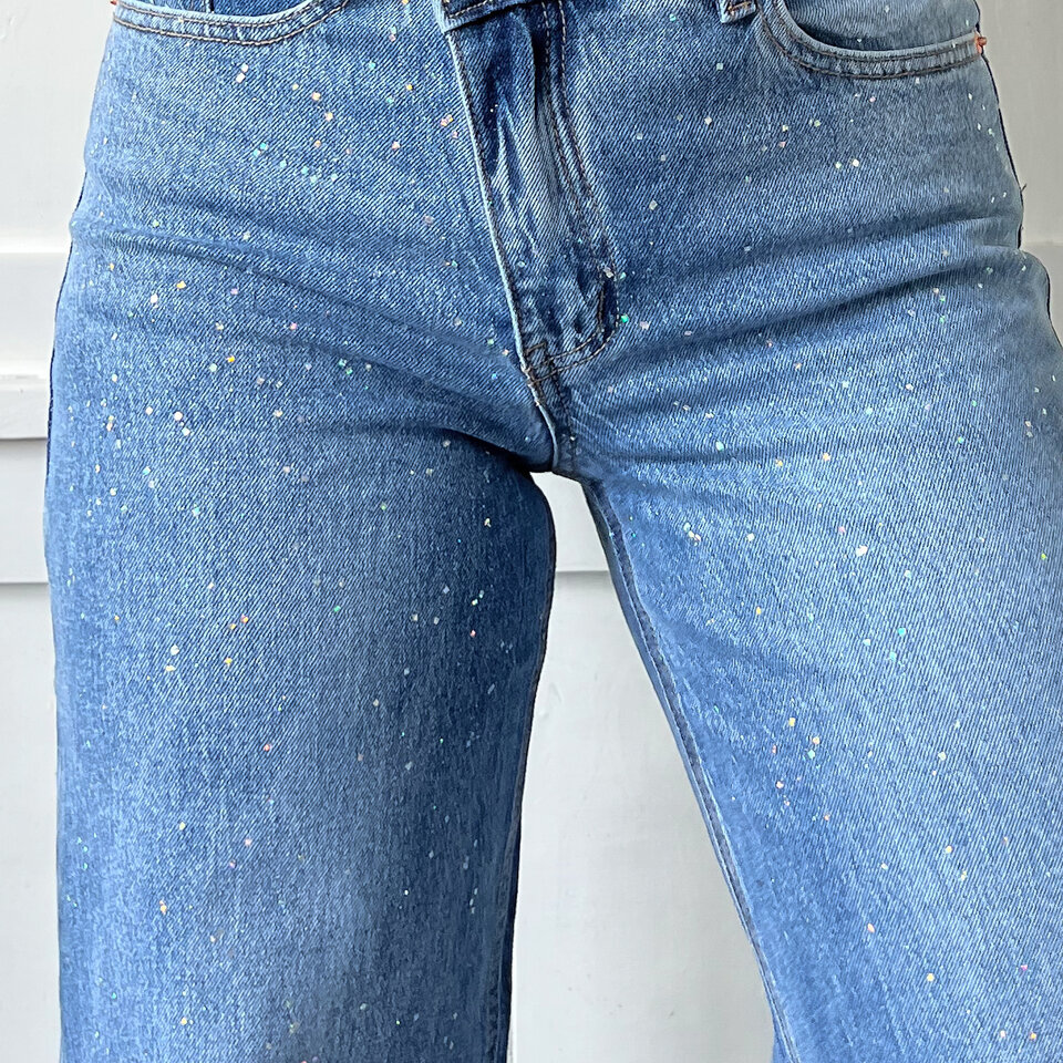 Ilona Sparkle Jeans Blauw