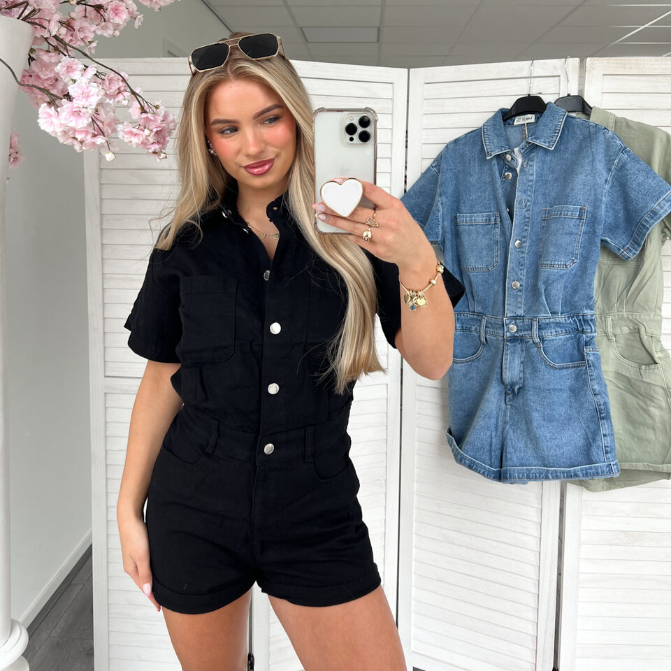 Kylie Playsuit Zwart