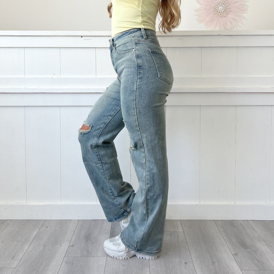 Jaimy Straight Leg Jeans Blauw
