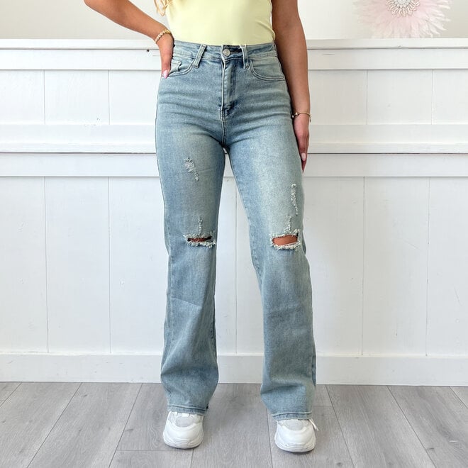 Jaimy Straight Leg Jeans Blauw