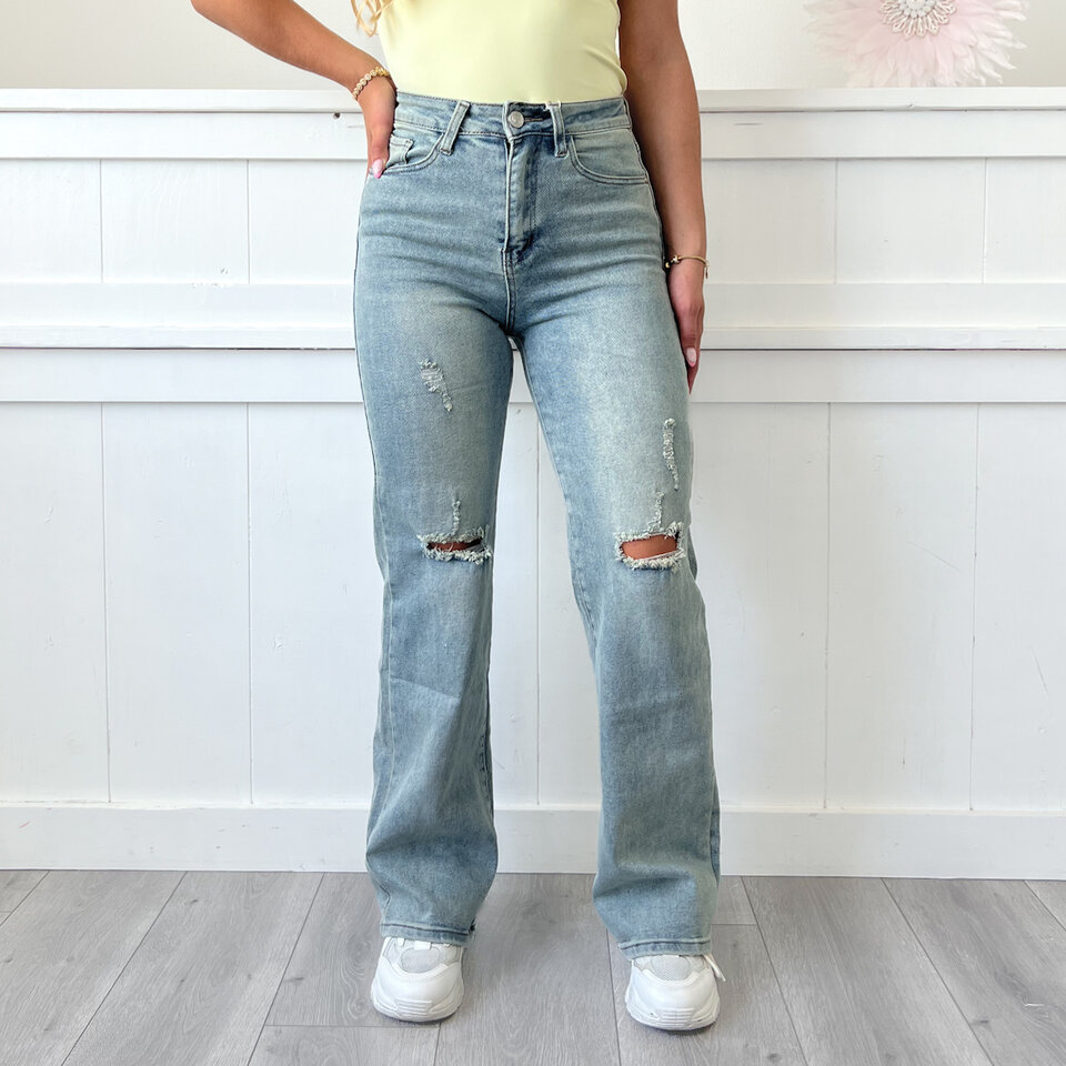 Jaimy Straight Leg Jeans Blauw
