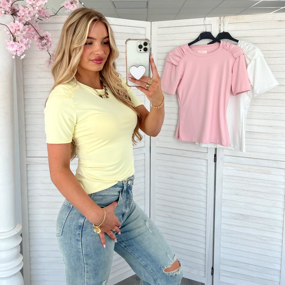 Soraya T-Shirt Geel