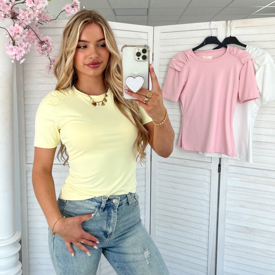 Soraya T-Shirt Geel