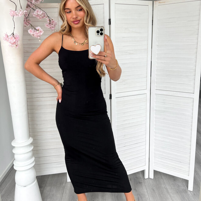 Hannah Maxi Jurk Zwart