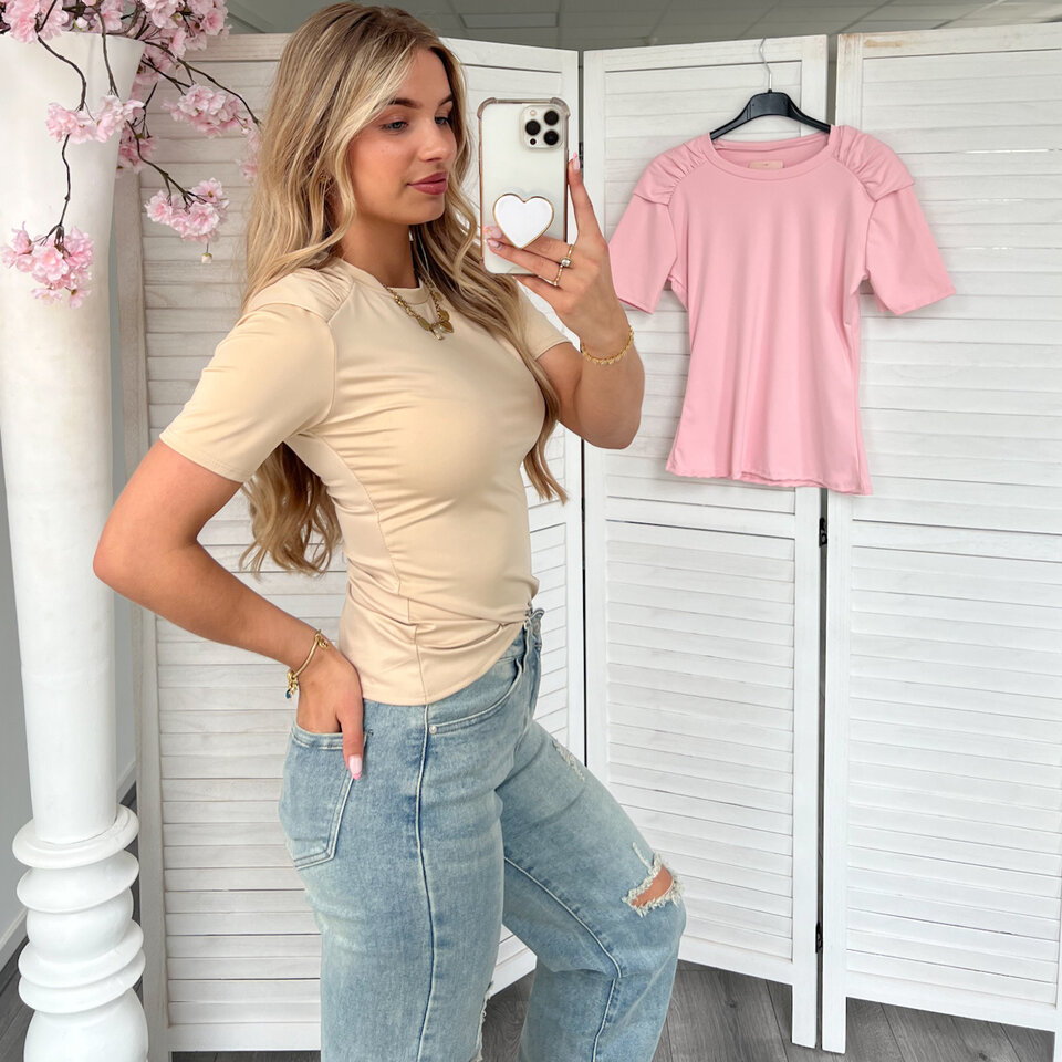 Soraya T-Shirt Beige