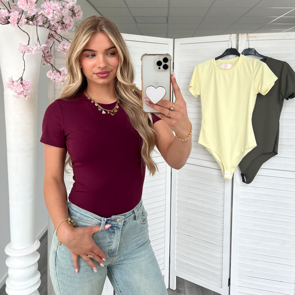 T-Shirt Body Bordeaux
