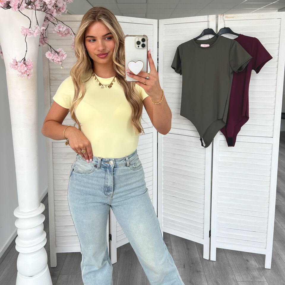 T-Shirt Body Geel